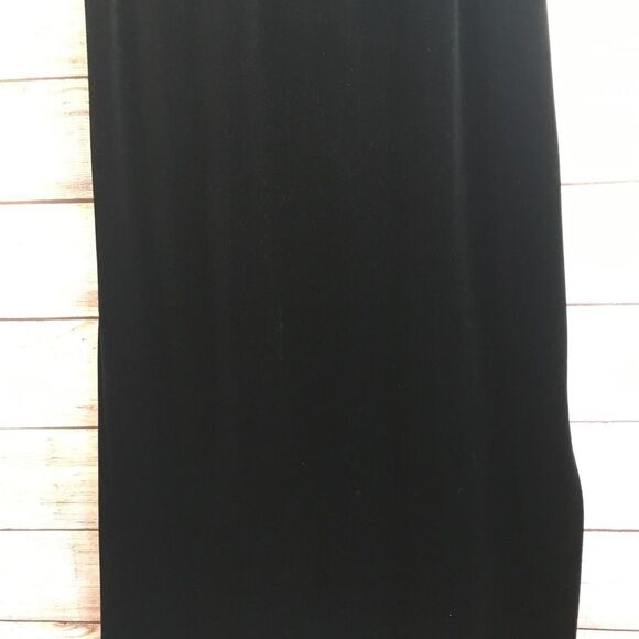 VINTAGE PERSONAL MAXI SKIRT IN BLACK VELVET - Picture 3 of 7